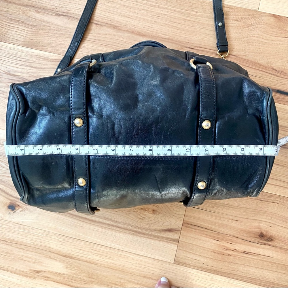 Miu Miu Vitello Bow Satchel in Black EUC - Picture 15 of 16
